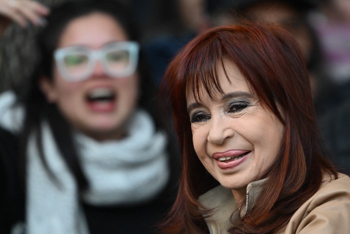 Cristina Fernández previo al fallo de la Justicia, el 10 de junio. · Foto: Luis Robayo, AFP
