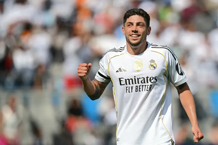 Federico Valverde, de Real Madrid (archivo, 2025). · Foto: Paul Ellis, AFP