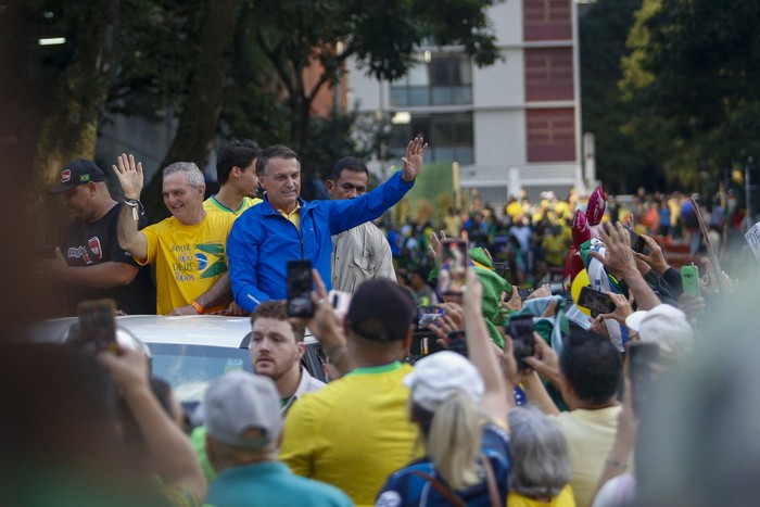Jair Bolsonaro, el 29 de junio, en San Pablo · Foto: Miguel Shincariol, AFP Jair Bolsonaro, el 29 de junio, en San Pablo · Foto: Miguel Shincariol, AFP