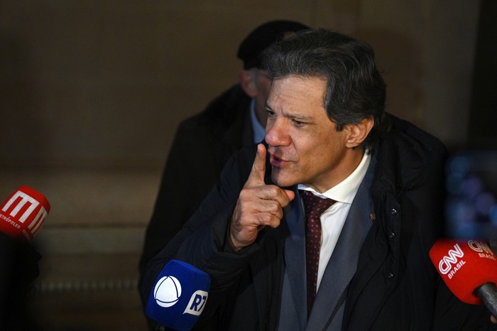 Fernando Haddad, el 2 de julio, en Buenos Aires. · Foto: Luis Robayo, AFP