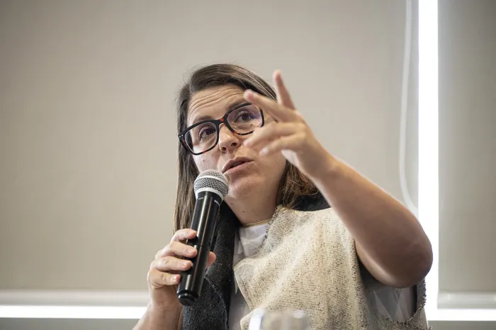 Juanita Goebertus, directora de la División de las Américas de Human Rights Watch (archivo, julio de 2025). · Foto: Ernesto Benavides, AFP