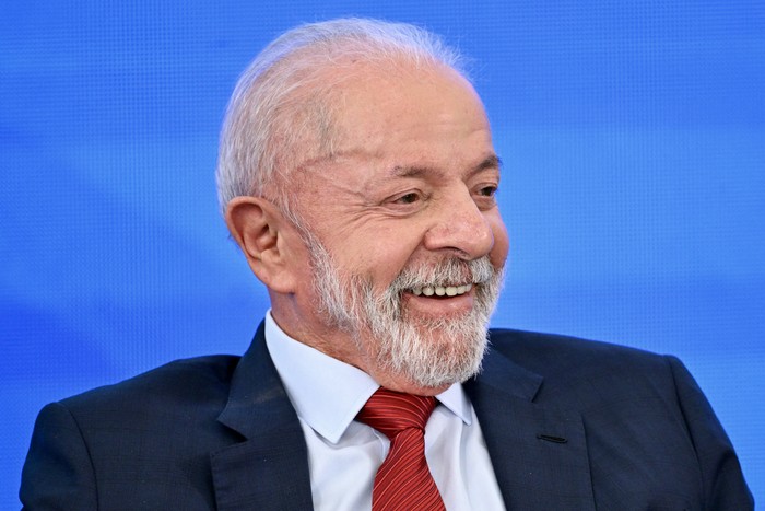 Luiz Inacio Lula da Silva, el 23 de julio, en el Palacio Planalto, en Brasilia. · Foto: Evaristo Sa, AFP
