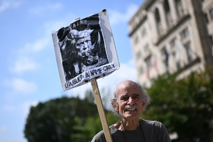 Movilizaciones, el 11 de agosto, en Washington. · Foto: Mandel Ngan, AFP