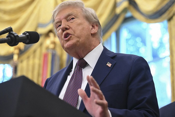 El presidente de Estados Unidos, Donald Trump. · Foto: Saul Loeb, AFP
