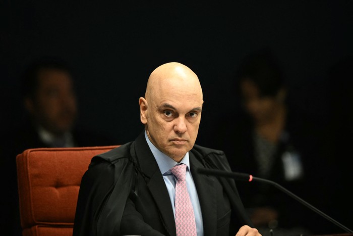 Alexandre de Moraes, ministro de Justicia de la Corte Suprema de Brasil, el 9 de septiembre, en Brasilia. · Foto: Evaristo Sa, AFP