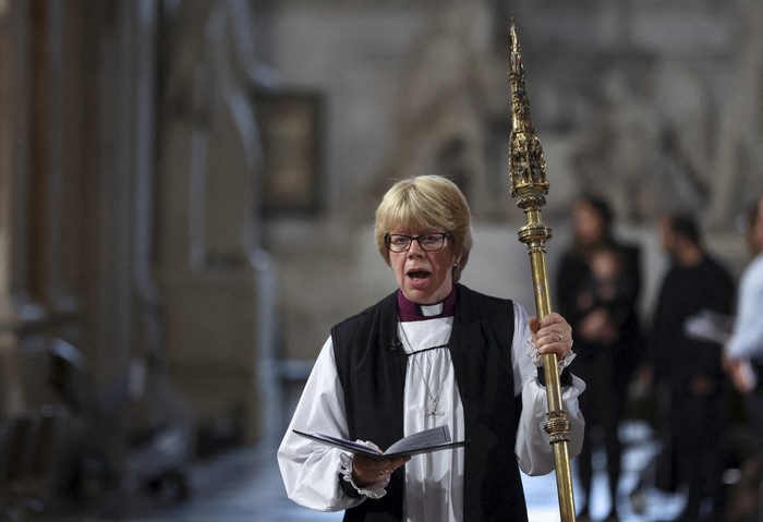 La obispa Sarah Mullally (archivo, setiembre de 2022). · Foto: Paul Childs, pool, AFP