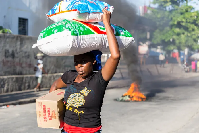 Puerto Príncipe el 2 de octubre de 2025. · Foto: Gerinault Louise, AFP