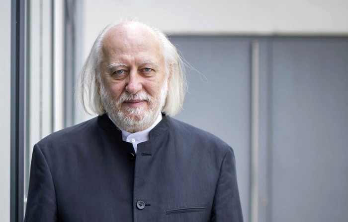 László Krasznahorkai en Salzburgo, con motivo de la entrega del Premio Estatal Austriaco de Literatura Europea 2021. · Foto: Leo Neumayr, APA, AFP