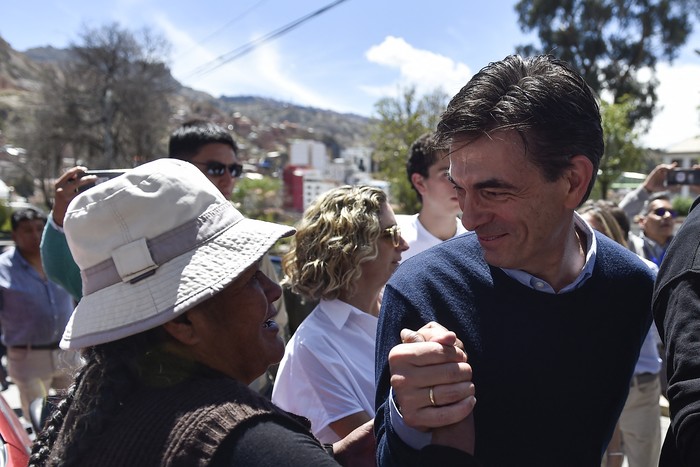 Rodrigo Paz, durante la segunda vuelta de las elecciones presidenciales, el 19 de octubre, en La Paz. · Foto: Jorge Bernal, AFP.