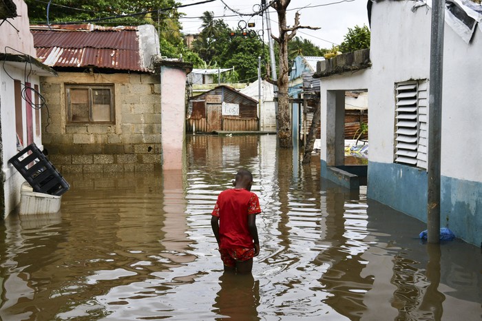 Inundaciones en Haití, el 28 de octubre. · Foto: AFP