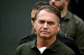 Jair Bolsonaro, el 14 de setiembre, en Brasilia. · Foto: Pablo Porciúncula, AFP