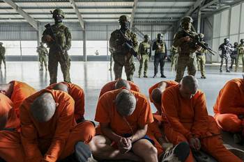 Cárcel del Encuentro, en Juntas del Pacífico, el 10 de noviembre, en la provincia de Santa Elena, en Ecuador. · Foto: @danielnoboa