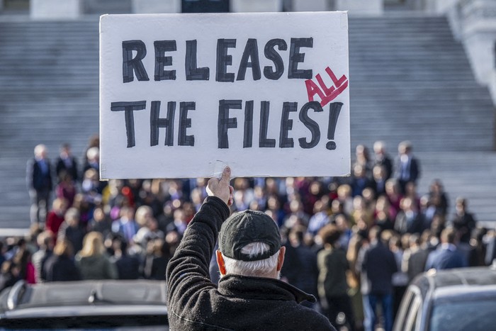 Movilizaciones, el 18 de noviembre, en las afueras del Capitolio, en Washington DC. · Foto: Saul Loeb, AFP