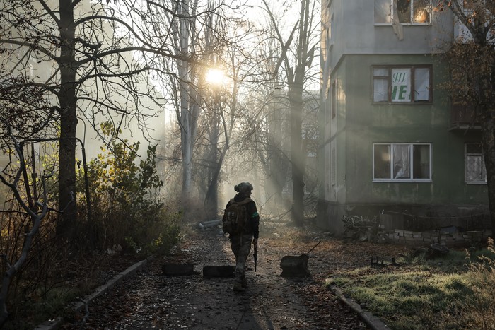 Ciudad de Kostyantynivka, el 17 de noviembre, en la región de Donetsk. · Foto: Oleg Petrasiuk / Fuerzas Armadas de Ucrania / AFP