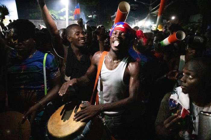 Puerto Príncipe el 18 de noviembre de 2025 tras la clasificación para la Copa Mundial de la FIFA 2026. · Foto: Clarens Siffroy, AFP
