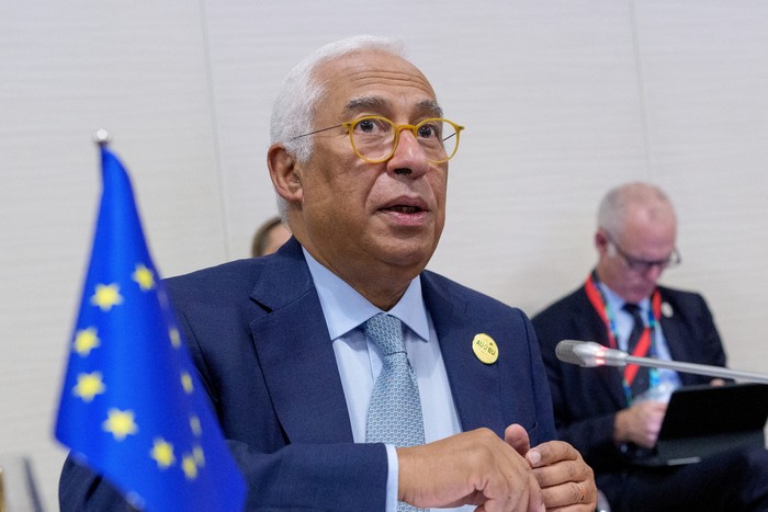 António Costa, durante una reunión de la UE en la cumbre entre la Unión Europea (UE) y la Unión Africana (UA) en Luanda, Angola (archivo, noviembre de 2025). · Foto: Michael Kappler, pool, AFP