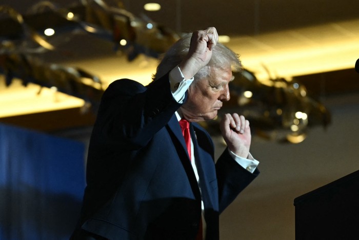 Donald Trump, el 9 de diciembre, en Pensylvania. · Foto: Andrew Caballero-Reynolds, AFP