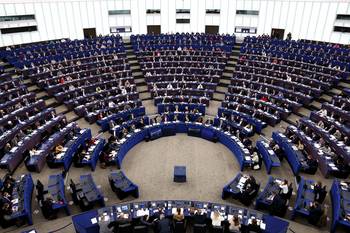 Parlamento Europeo, Francia, el 16 de diciembre. · Foto: Frederick Florin, AFP