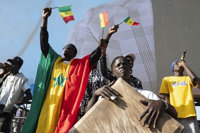 Aficionados de Senegal. · Foto: Seyllou, AFP