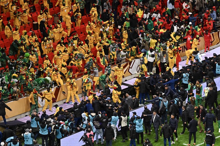 Final de la Copa Africana de Naciones entre Senegal y Marruecos en el Estadio Príncipe Moulay Abdellah en Rabat el 18 de enero de 2026. · Foto: Paul Ellis, AFP