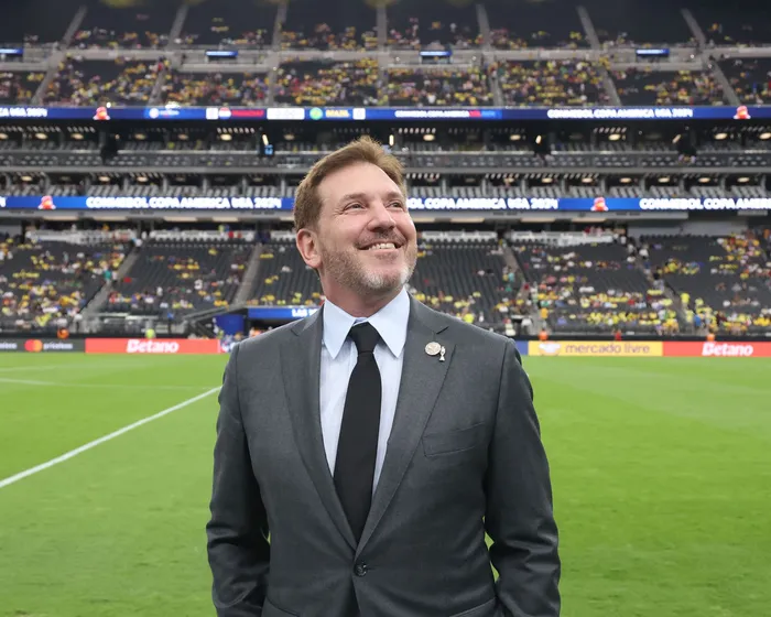 Alejandro Domínguez, presidente de la Conmebol (Archivo, 2024) · Foto: AFPTV