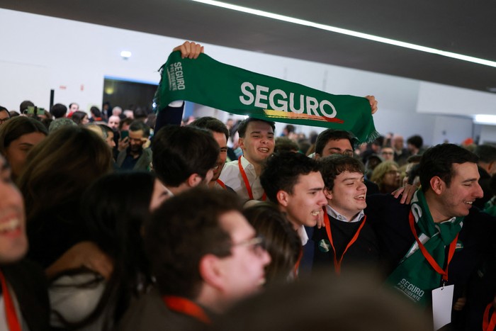 Durante la jornada electoral, el 8 de febrero, en Lisboa. · Foto: Patricia de Melo Moreira, AFP