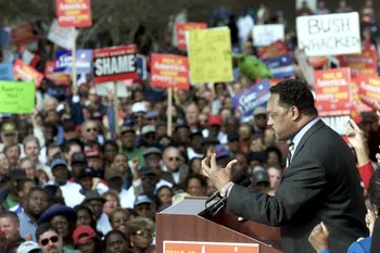 Jesse Jackson durante un discurso en Tallahassee, Estados Unidos (archivo, 2000). · Foto: Tim Sloan, AFP