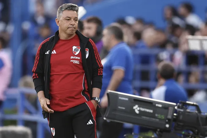 Marcelo Gallardo durante un partido del Torneo Clausura 2025 de la Liga Argentina (archivo, noviembre de 2025). · Foto: Alejandro Pagni, AFP