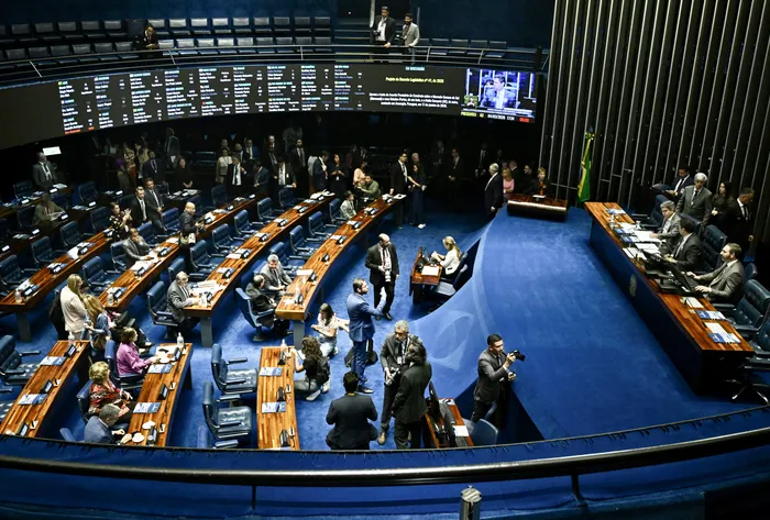 Sesión del senado brasileño el 4 de marzo de 2026 · Foto: Evaristo Sa, AFP