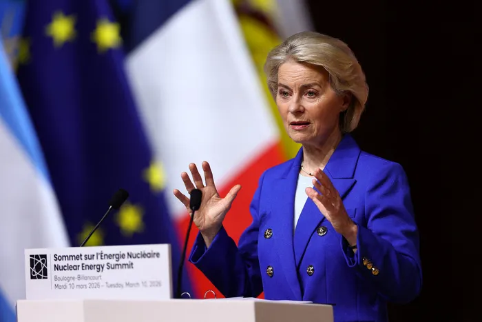 Ursula von der Leyen, el 10 de marzo, en París. · Foto: AFP