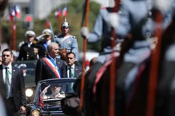 José Antonio Kast, tras el traspaso de la banda presidencial, el 11 de marzo, en Valparaíso. · Foto: Javier Torres, AFP