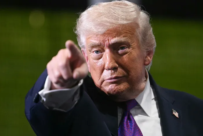 Donald Trump, el 11 de marzo, en Hebron, Kentucky. · Foto: Jim Watson, AFP