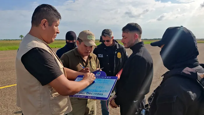 Sebastián Marset tras ser detenido, el 13 de marzo, en Bolivia.