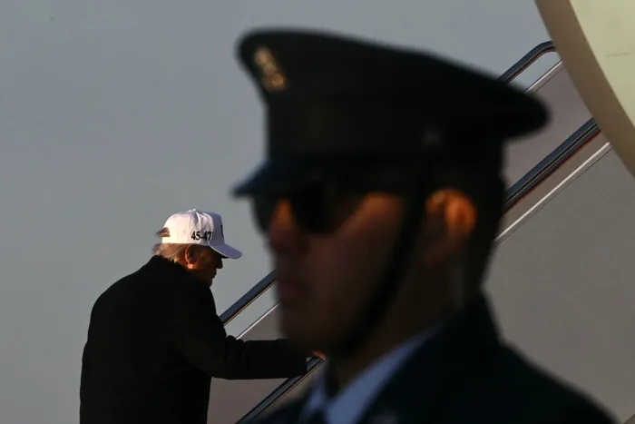 Donald Trump, el 13 de marzo, en Maryland. · Foto: Brendan Smialowski, AFP