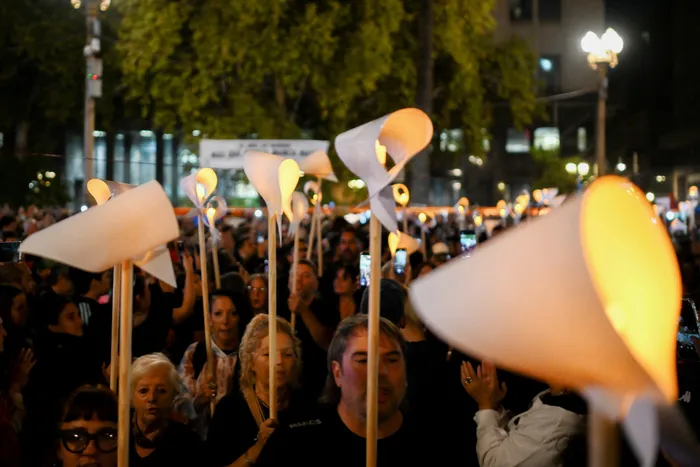 24 de marzo, en Plaza de Mayo. · Foto: Luis Robayo, AFP