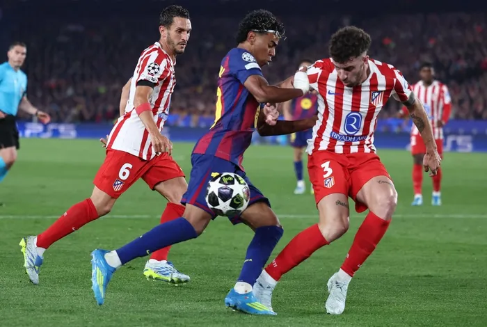 Cuartos de final de la Liga de Campeones de la UEFA entre el FC Barcelona y el Club Atlético de Madrid en el Camp Nou de Barcelona el 8 de abril de 2026. · Foto: Josep Lago, AFP