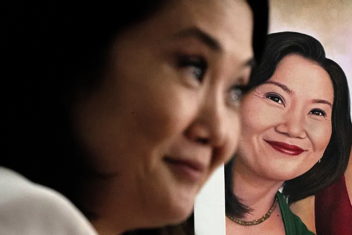 Keiko Fujimori, el 9 de abril, en Lima. · Foto: Ernesto Benavides, AFP