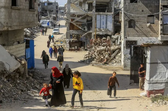 Jan Yunis, Palestina, el 13 de abril. 
Foto: Abed Rahim Khatib / Anadolu vía AFP