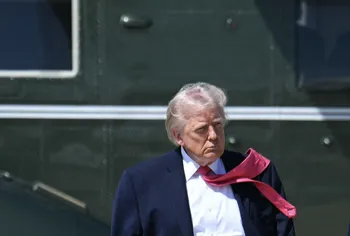 Donald Trump, el 16 de abril, en Washington. · Foto: Jim Watson, AFP