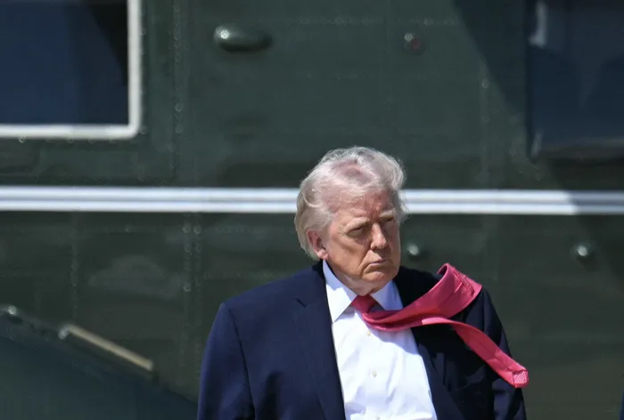 Donald Trump, el 16 de abril, en Washington. · Foto: Jim Watson, AFP