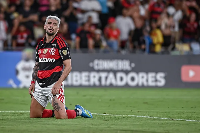 Giorgian de Arrascaeta, durante un partido entre Flamengo e Independiente Medellín, en la Copa Libertadores 2026, en el estadio Maracaná (archivo, abril de 2026).
Foto: Jayson Braga, Brazil Photo Press, AFP