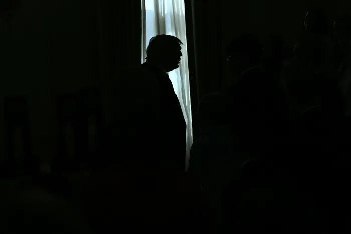 Donald Trump, el 21 de abril, en la Casa Blanca. · Foto: Brendan Smialowski, AFP