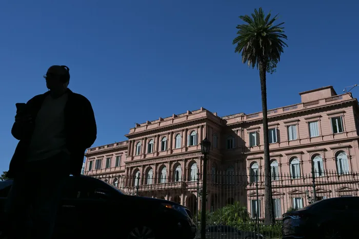 Casa Rosada, el 23 de abril, en Buenos Aires. · Foto: AFP
