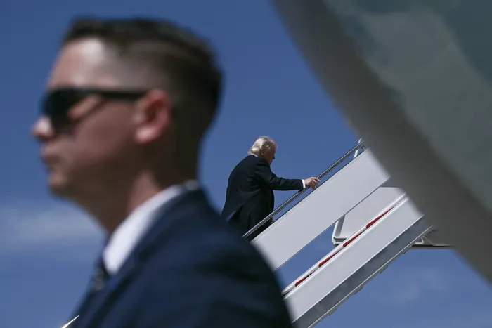Donald Trump, el 12 de mayo, en Maryland · Foto: AFP