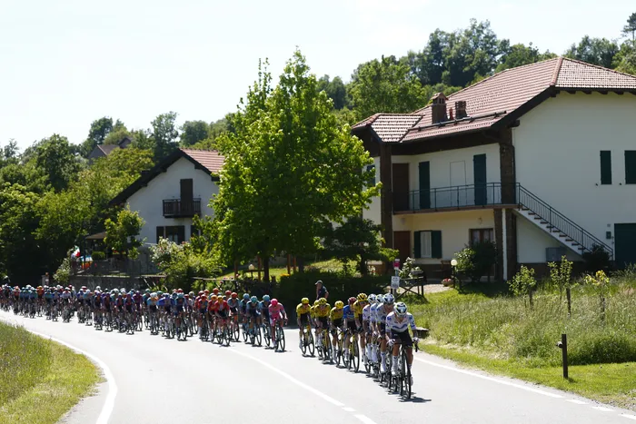 Duodécima etapa del Giro de Italia, el 21 de mayo, entre Imperia y Novi Ligure. · Foto: Luca Bettini, AFP