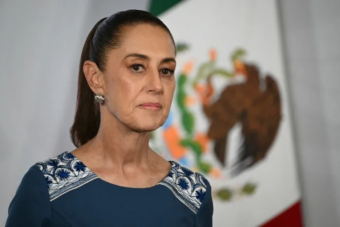 Claudia Sheinbaum en el Palacio Nacional de la Ciudad de México (archivo, mayo de 2026). · Foto: Yuri Cortez, AFP