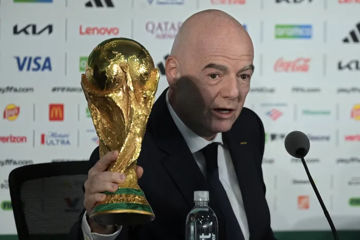 Gianni Infantino, el 10 de junio, en México. · Foto: Alfredo Estrella, AFP