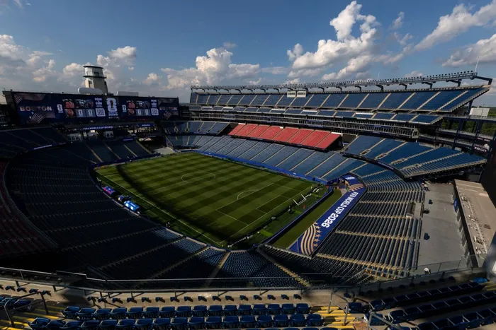 Estadio de Boston un día antes del partido del grupo C entre Haití y Escocia, que se disputará el 12 de junio, en Boston, Massachusetts. Foto: Justin Setterfield, Getty Images vía AFP. · Foto: Justin Sullivan, AFP