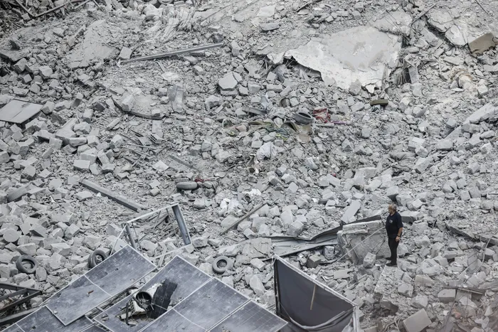 Ataque israelí, el 15 de junio, en Nabatieh, en el sur de Líbano. Foto: Mahmoud Zayyat, AFP