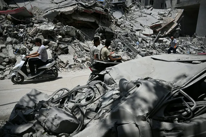 Ciudad de Tiro en el sur de Líbano, el 23 de junio, tras un ataque Israelí. Foto: Joseph Eid / AFP